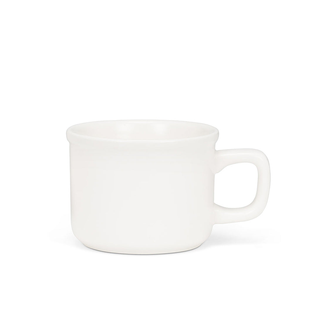 Abbott Matte White Espresso Mug - 3oz Ceramic Coffee Cup for Espresso, Latte & Cappuccino - Perfect for Home, Office & Cafe Use