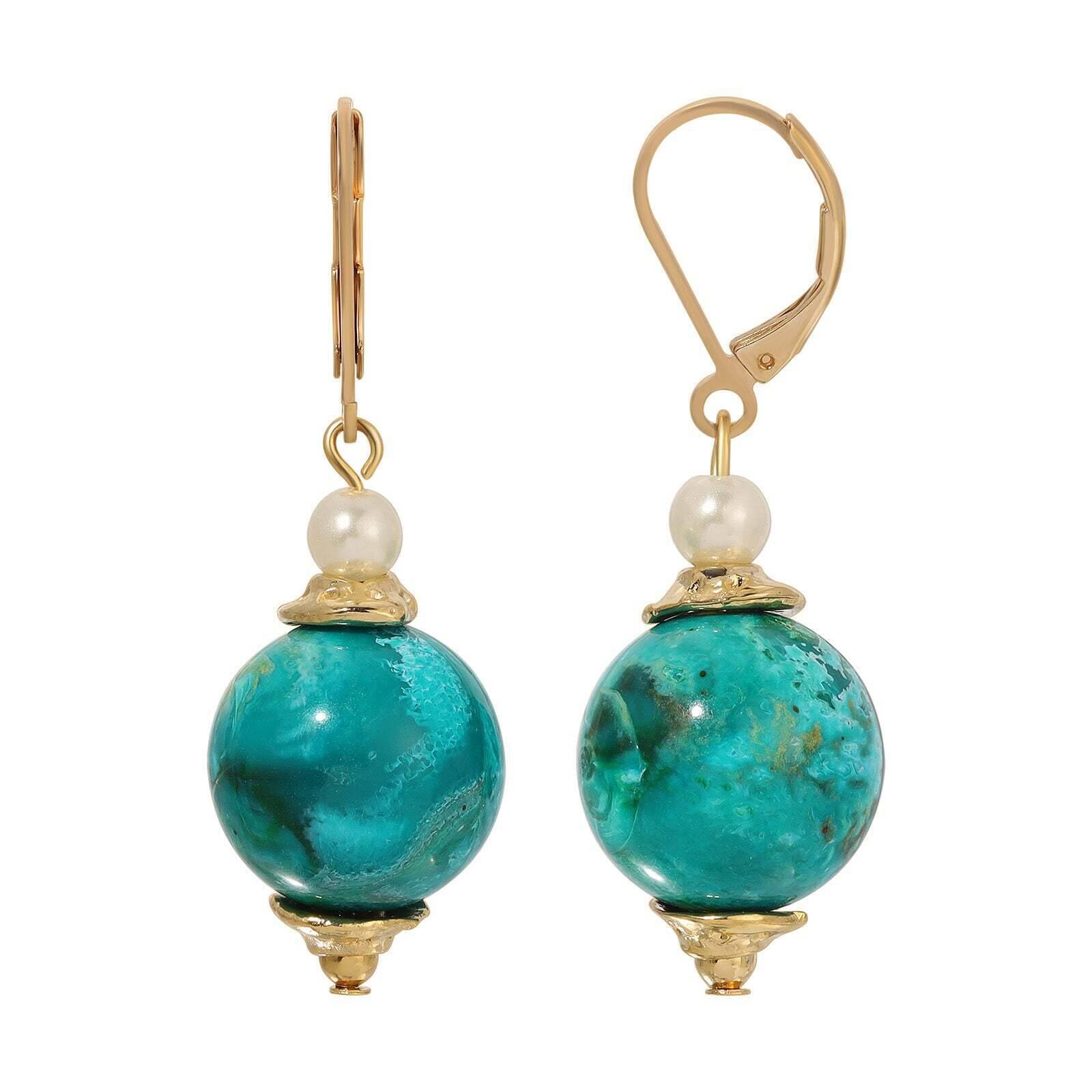 1928 Jewelry Alluring Bead and Faux Pearl Drop Earrings for Women - Vintage Style Dangle Earrings for Party, Wedding & Evening Wear