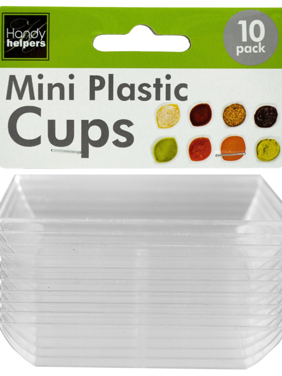 10-Pack Clear Mini Dipping Dishes - Small Sauce Bowls for Sushi, Condiments & Appetizers - Perfect for Parties, Restaurants & Home Use