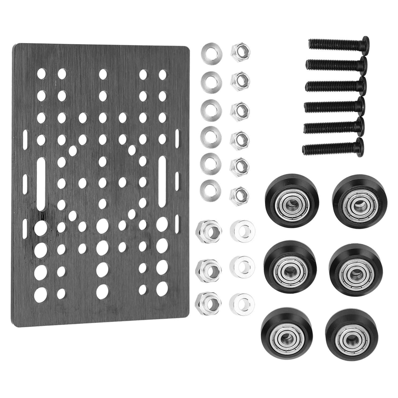 High-Quality 3D Printer Bearing Pulley - Black Stable Resistance Gantry Plate for Industrial DIY 3D Printer Building | Durable & Reliable for CNC Machines, 3D Printing Projects & Industrial Applications