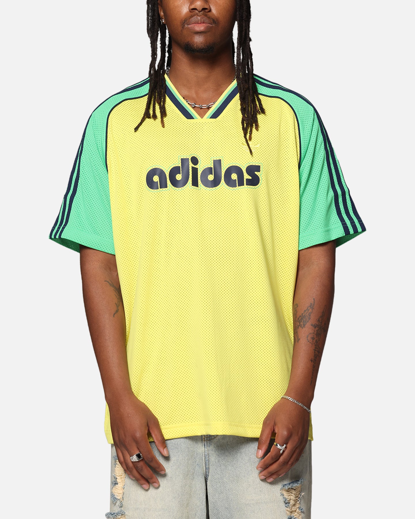 Adidas Originals Men's Jersey - Yellow Sports T-Shirt for Running, Gym & Casual Wear | Breathable & Comfortable Athletic Top