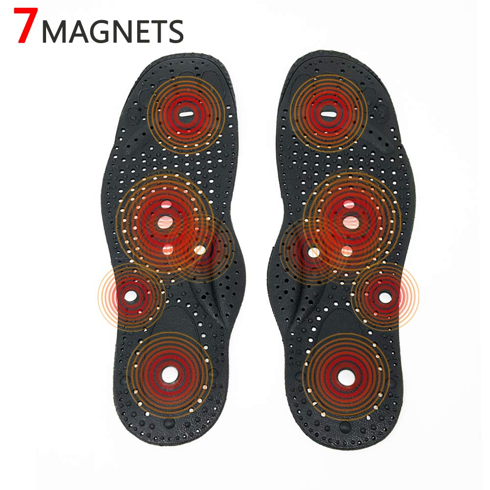 Daiwa Felicity Magnetic Orthopedic Insoles for Men & Women - Reflexology Massage Shoe Inserts with Arch Support - Relief for Peripheral Neuropathy & Foot Pain (Men's 6.5-8) - Perfect for Running, Walking & Daily Comfort