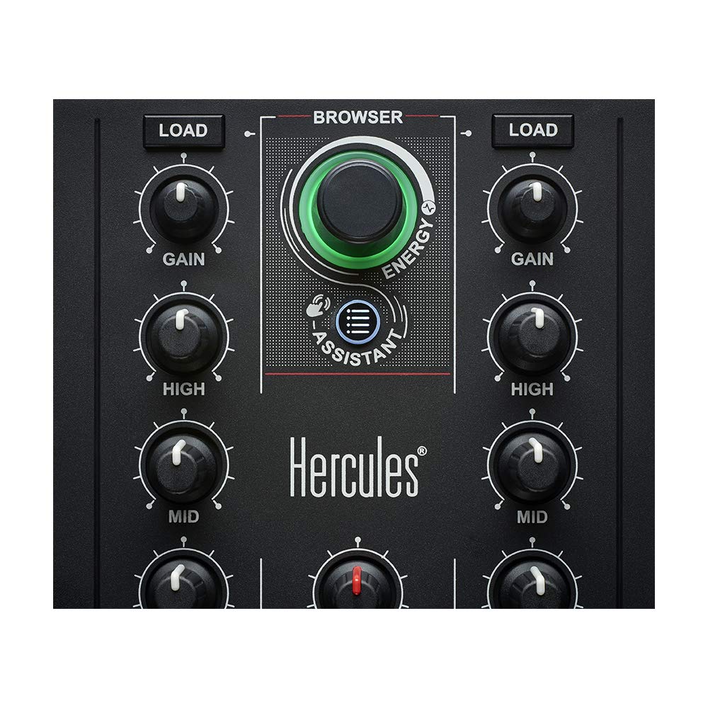 Hercules DJ Controller Professional Mixer - Black (Model 4780883) for DJs, Music Producers & Live Performances
