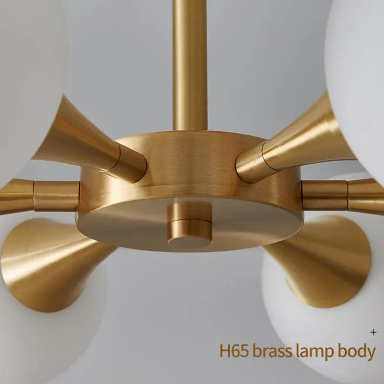 Elegant Spherical Gold Metal Chandelier for Dining Room - Perfect for Modern & Classic Home Decor, Wedding Venues, Restaurants
