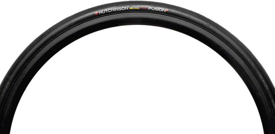 2 Pack Hutchinson Fusion 5 Performance Road Bike Tires - 700x25 Clincher Folding Black (PV527621) for Racing, Training & Commuting