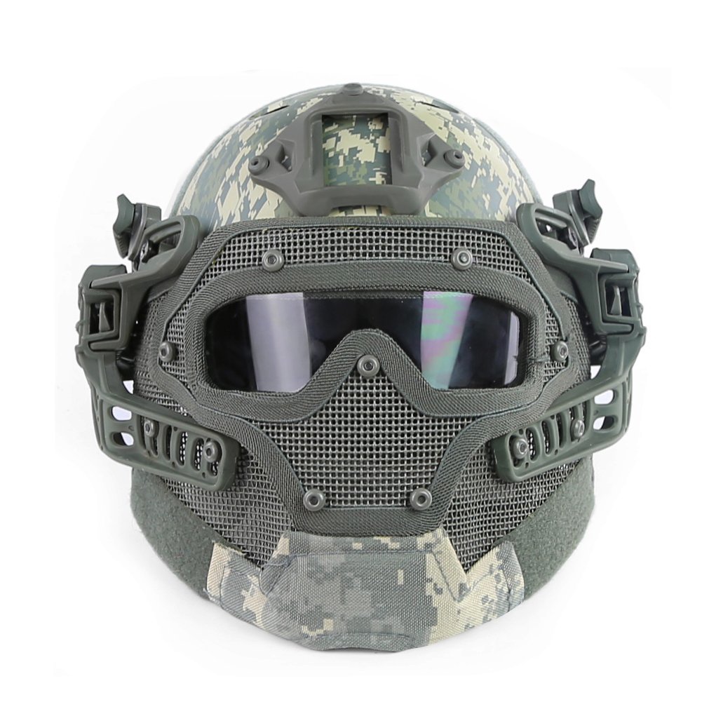 Tactical G4 Protective Helmet System with Goggles - Military Grade Airsoft Paintball Mask for Combat Training, Hunting & Outdoor Survival Gear | Perfect for Airsoft Battles, Paintball Games & Tactical Operations