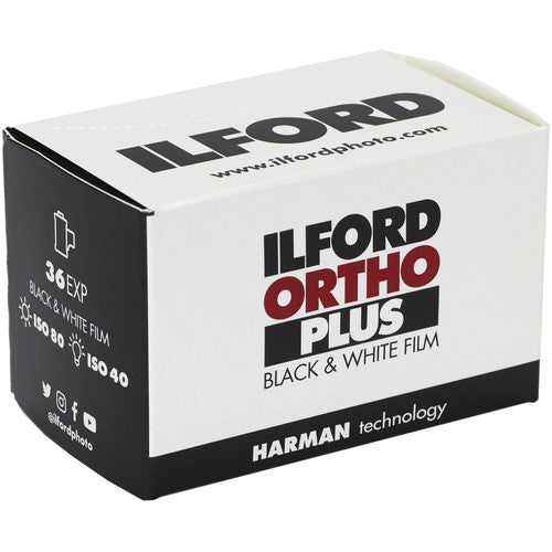 Ilford Ortho Plus 35mm Black & White Negative Film - 36 Exposures Roll | Perfect for Street Photography & Low Light Conditions