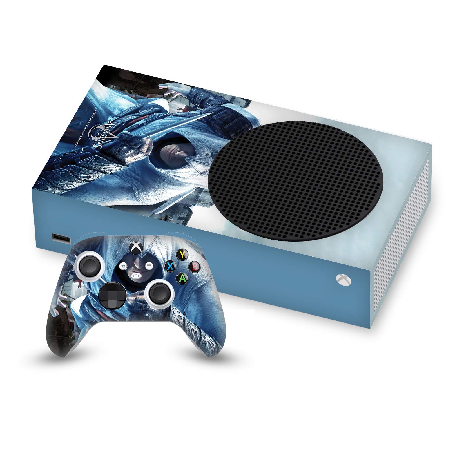 Officially Licensed Assassin's Creed Altaïr Hidden Blade Vinyl Sticker Skin for Xbox Series S Console & Controller - Gaming Accessories for Fans | Perfect for Game Nights & Collectors