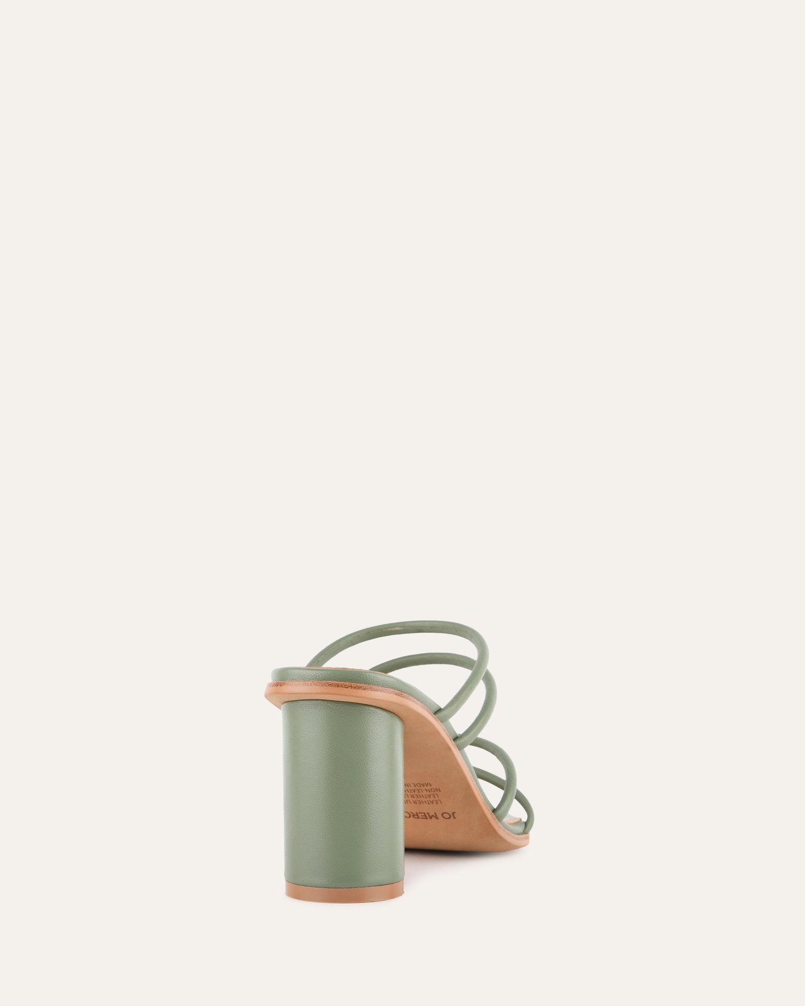 NAOMI Mid Heel Sandals for Women - Pistachio Green Leather Summer Shoes | Comfortable & Stylish for Weddings, Parties & Casual Outings