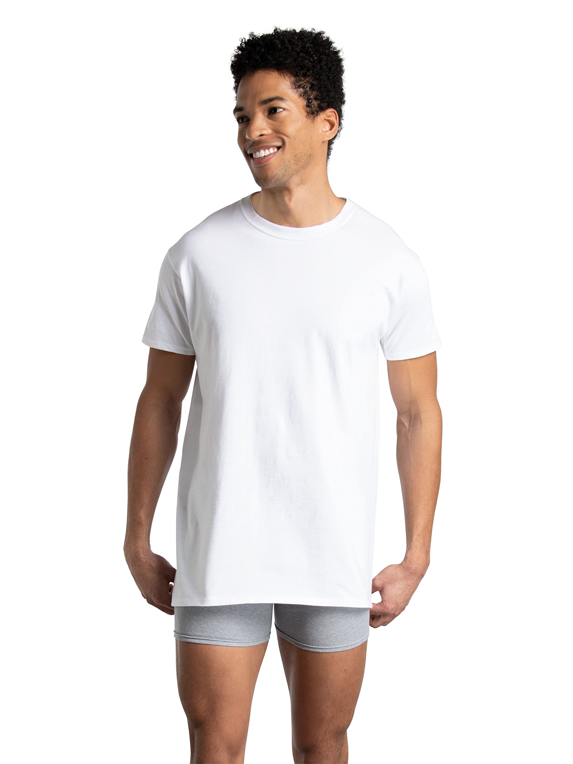 Fruit of the Loom Men's Cooling Performance Undershirts - Quick Dry Moisture Wicking Breathable Workout Shirts for Gym, Running & Everyday Comfort