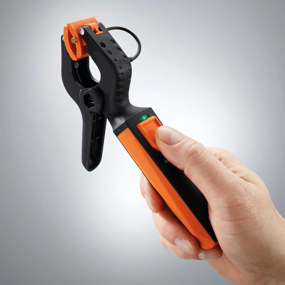 Smart Wireless Mini Pipe Clamp Thermometer - Bluetooth HVAC Temperature Sensor for Heating/Cooling Systems - In-Tube Measurement with Mobile App - Perfect for Home, Industrial & HVAC Maintenance
