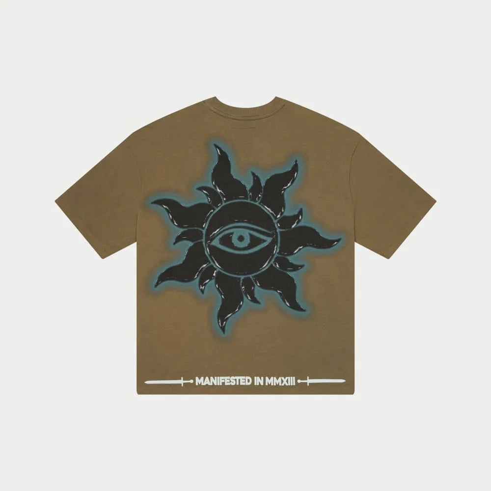 GODSPEED Squadron Olive Green Graphic T-Shirt for Men - Casual Streetwear Tee for Gaming, Anime & Military Enthusiasts