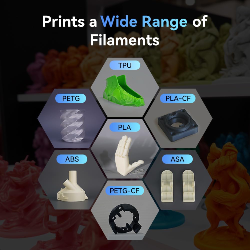 FlashForge Adventurer 5M 3D Printer - Auto Leveling, 600mm/s High Speed, 280℃ Quick-Detach Nozzle, CoreXY Structure | Perfect for Home, School & Professional 3D Printing Projects