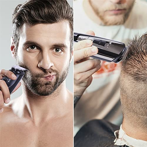 Men's Electric Razor & Grooming Kit - Rechargeable Beard Trimmer, Body Shaver & Facial Hair Clipper with Washable Heads | Perfect for Travel, Home & Professional Use