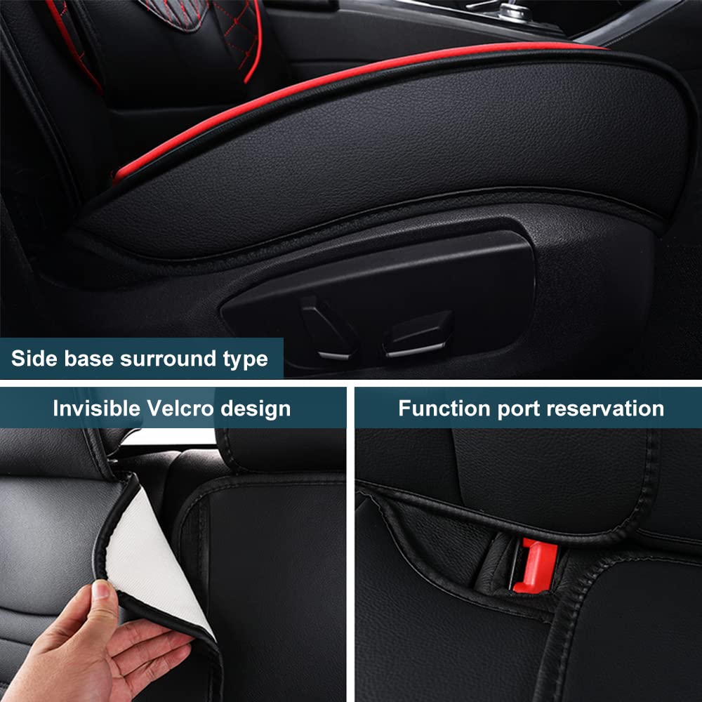 Premium PU Leather Car Seat Covers Full Set for Kia Rio 2000-2003 & 2011-2021 Models - 5-Seat Full Coverage Waterproof Seat Protectors with Airbag Compatibility (Beige) | Perfect for Daily Commuting, Road Trips & Protecting Your Vehicle Interior