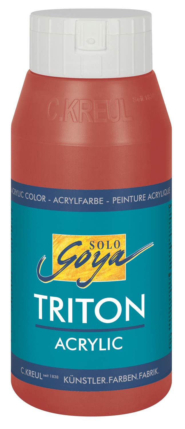 IDEN Wholesale Berlin Solo Goya 17002 Triton Acrylic Basic Paint - Rosso (005 Oxydrot) 0.75 oz - Professional Artist Paint for Canvas, Wood & DIY Crafts - Perfect for Home Decor & Art Projects