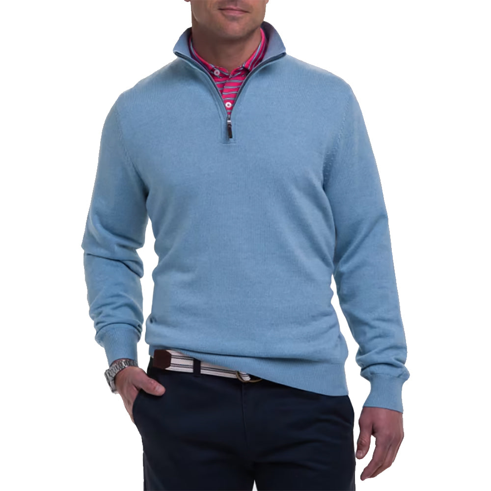 Fairway & Greene Baruffa Merino Wool Men's Golf Pullover Sweater - Warm & Comfortable for Golfing, Outdoor Activities & Casual Wear
