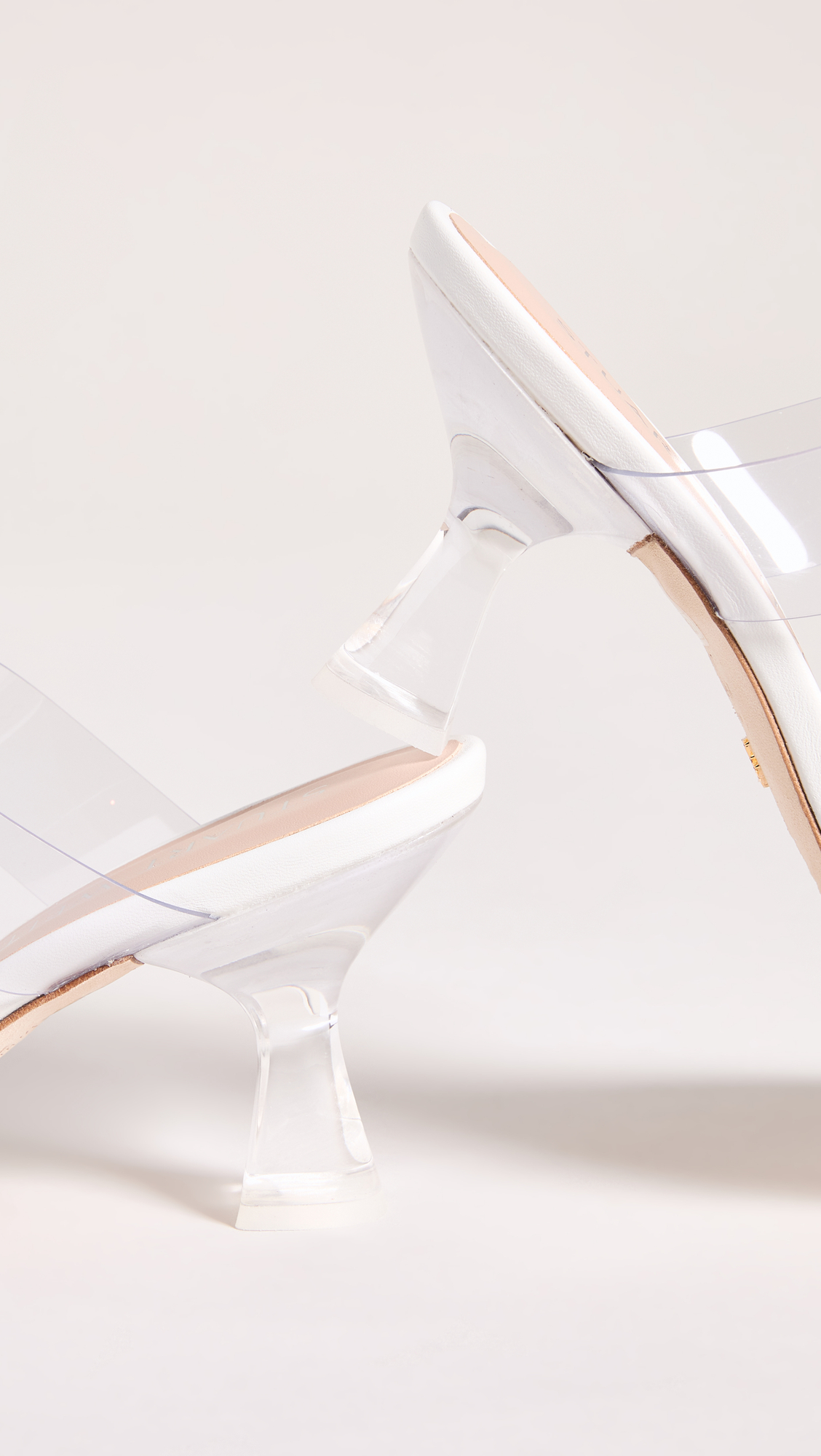 Stuart Weitzman Kristal Clear Strappy Heel Sandals for Women - Elegant Transparent Summer Wedding Party Shoes