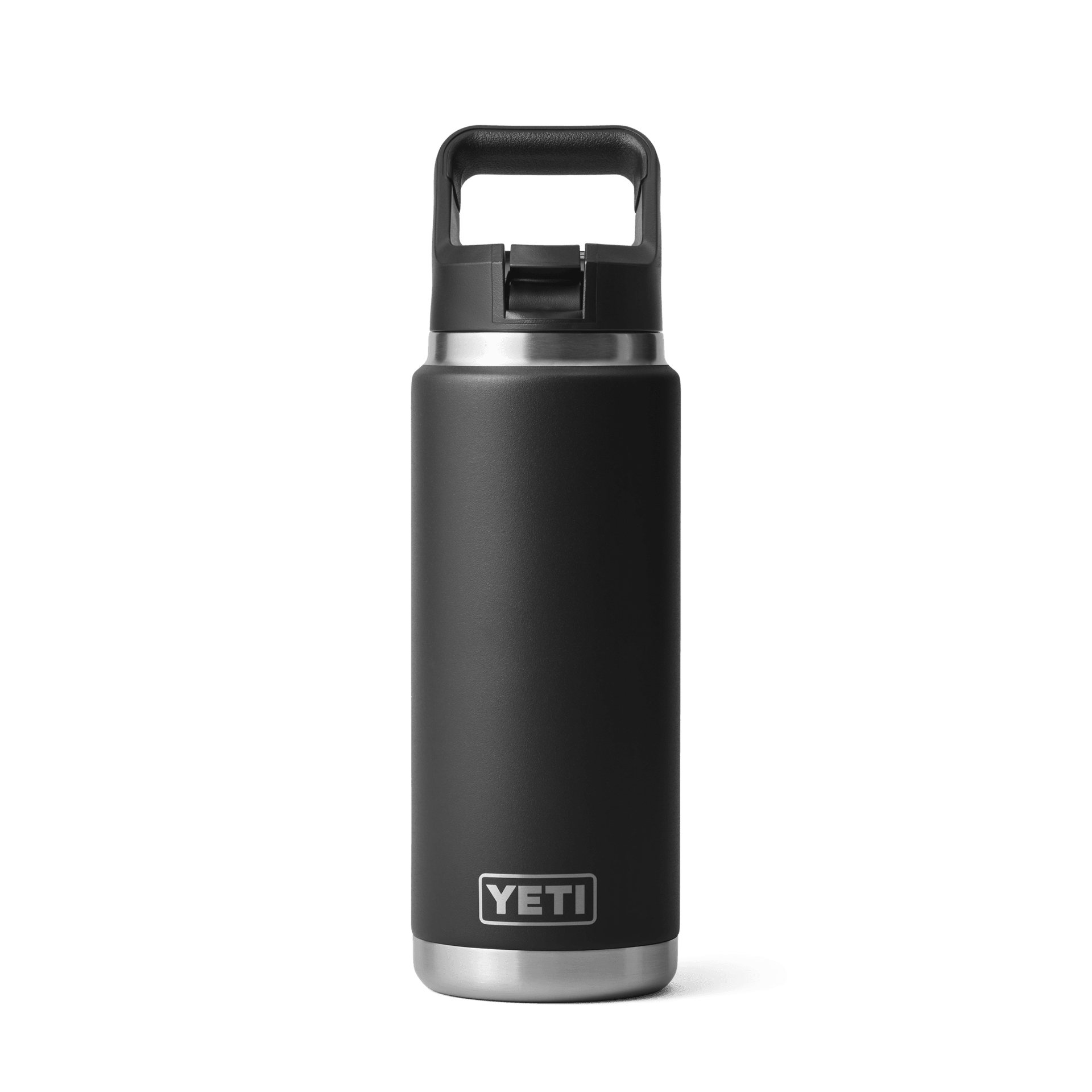 26 oz Rambler® Insulated Water Bottle with Straw Lid - Black - Perfect for Hiking, Gym & Outdoor Adventures
