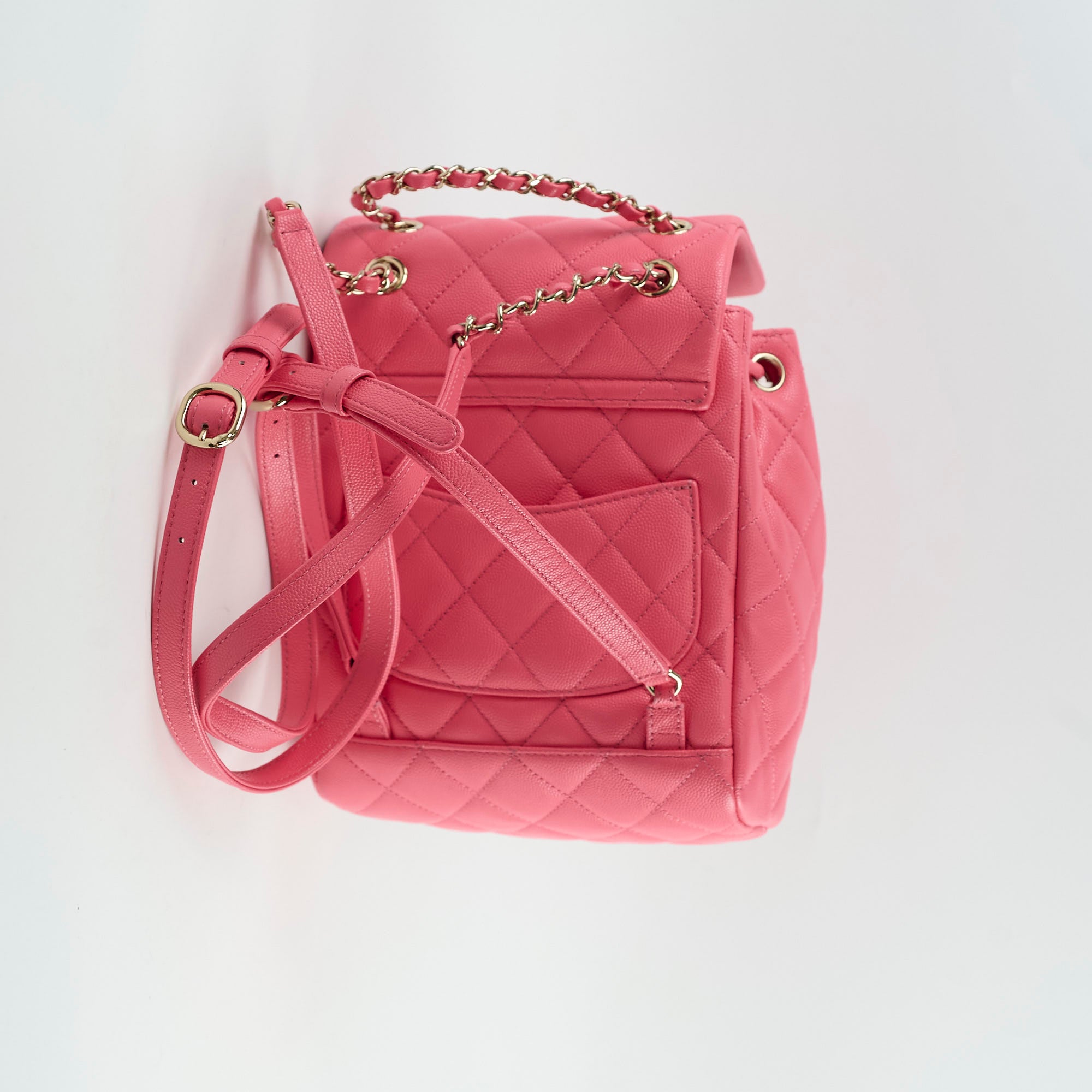 Chanel Caviar Small Urban Spirit Backpack in Pink - Authentic Microchipped 2024 Edition | Luxury Designer Handbag for Women, Perfect for Everyday Use & Travel