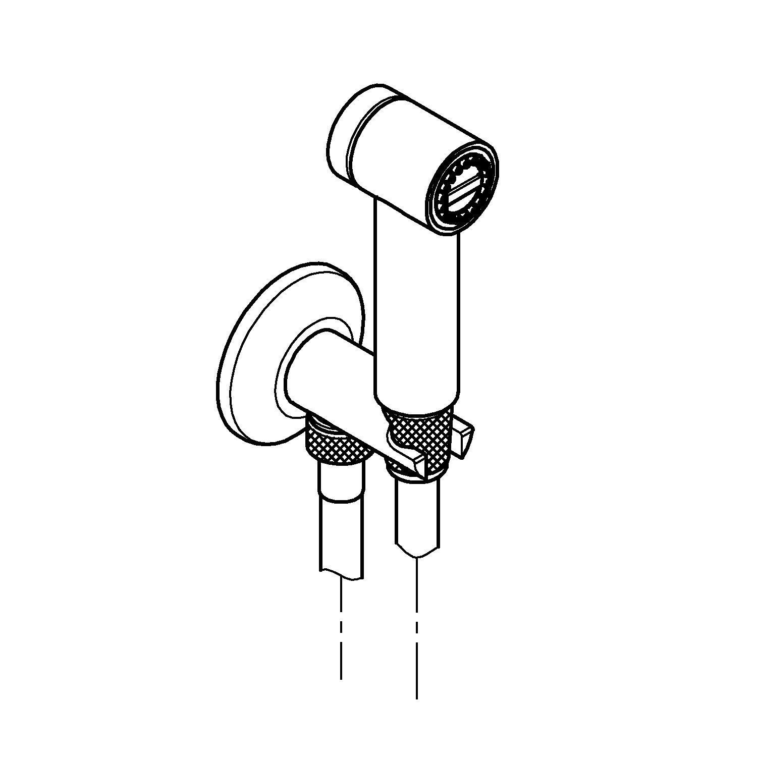 Growe Sena Trigger Bath Shower Mixer Tap - 1 Meter Flexible Hose, Chrome Finish | Perfect for Modern Bathrooms & Spa-Like Showers