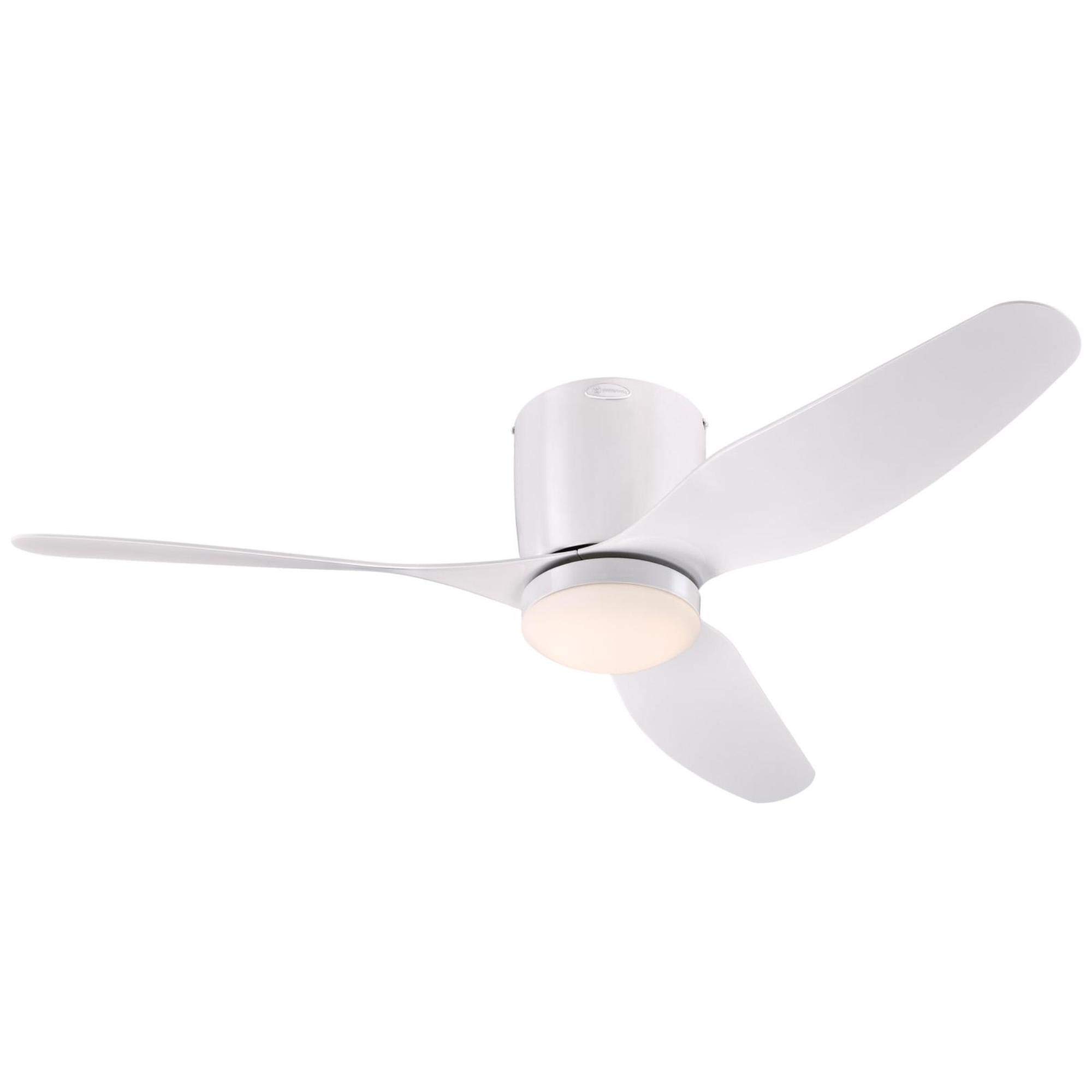 Westinghouse 7225100 46-Inch White Carla Indoor Ceiling Fan with LED Light and Remote Control - Perfect for Bedroom, Living Room, and Home Office