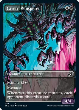 Magic: The Gathering - Cavern Whisperer Foil Showcase Card - Ikoria: Lair of Behemoths MTG Collectible - Perfect for Commander & Modern Deck Builders