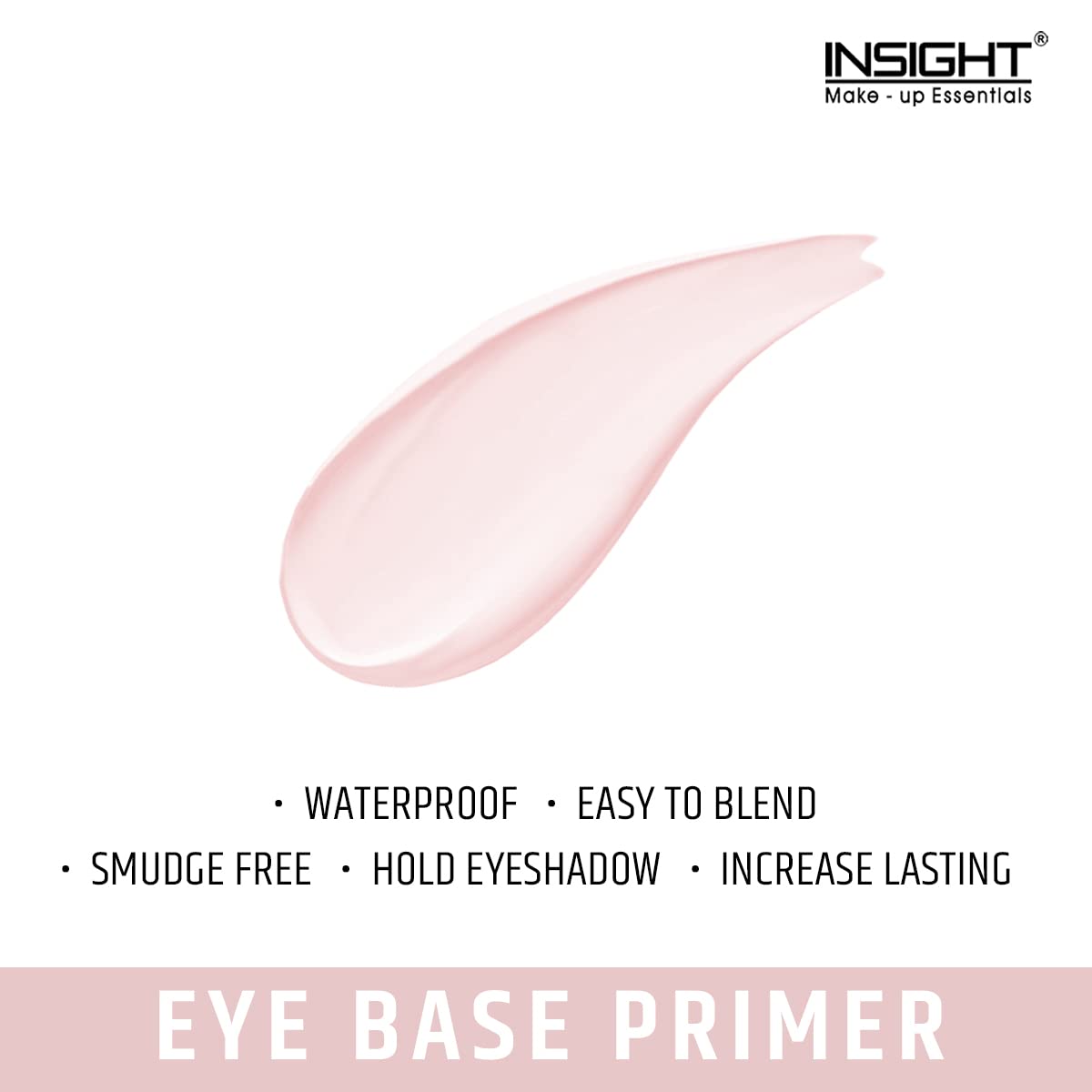 Insight Cosmetics Prime N Hold Eye Base Primer - Clear Waterproof Eyeshadow Base for Oily Lids, Prevents Creasing & Extends Makeup Wear (2.5g) | Perfect for Long-Lasting Eye Makeup, Daily Use & Professional Makeup Artists