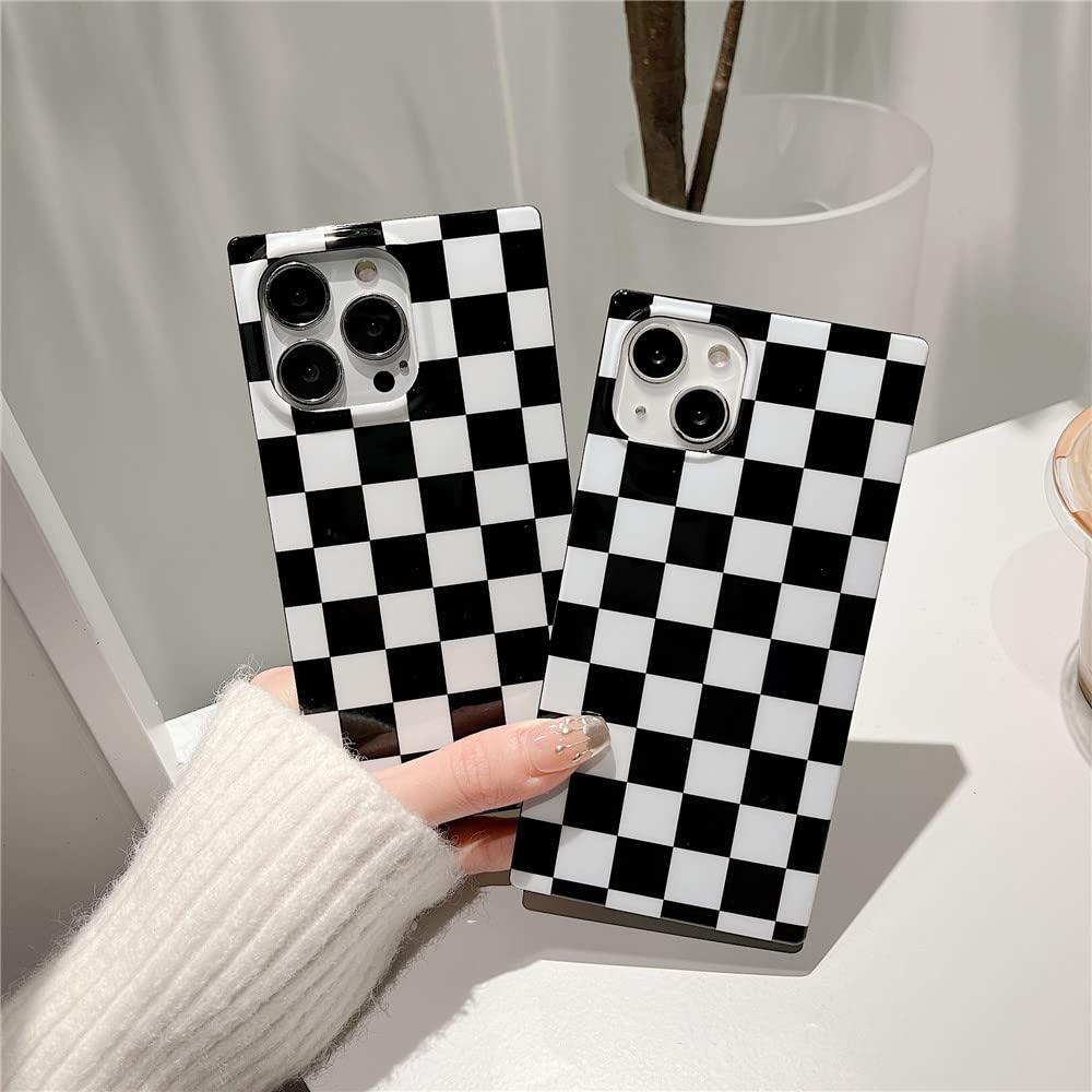 Cocomii Geometric Pattern iPhone 13 Pro Max Case (6.7 inch) - Glossy Rectangle Protective Cover with Checkered Design for Women, Men & Girls | Perfect for Daily Use, Work & Travel