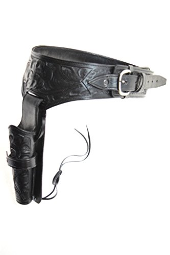 Black Floral Tooled