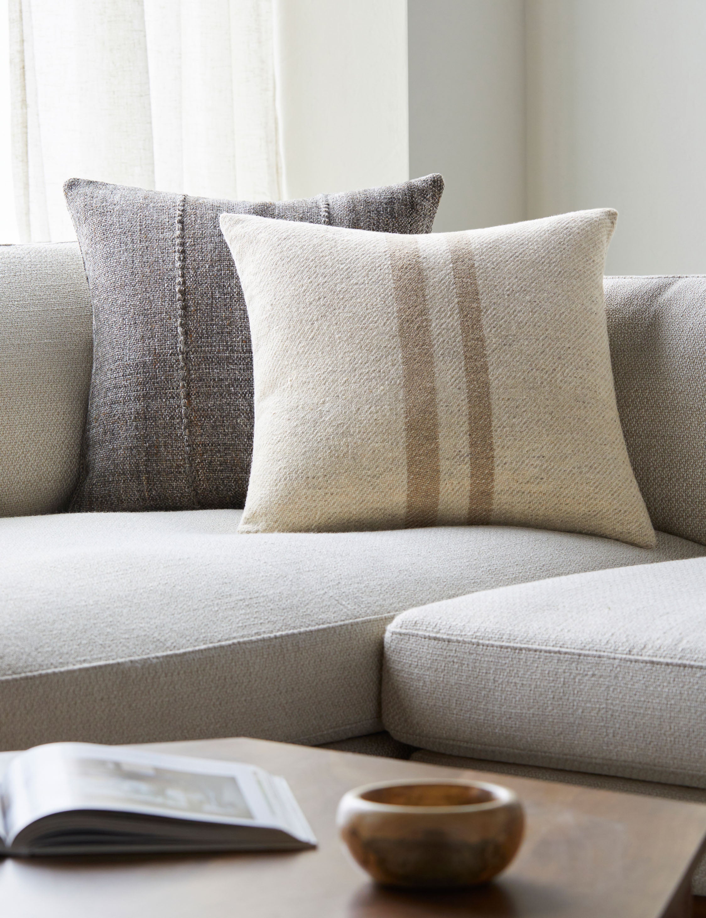 Becki Owens x Surya Brett II Decorative Throw Pillow - Luxury Home Decor Accent for Sofa, Bed & Living Room