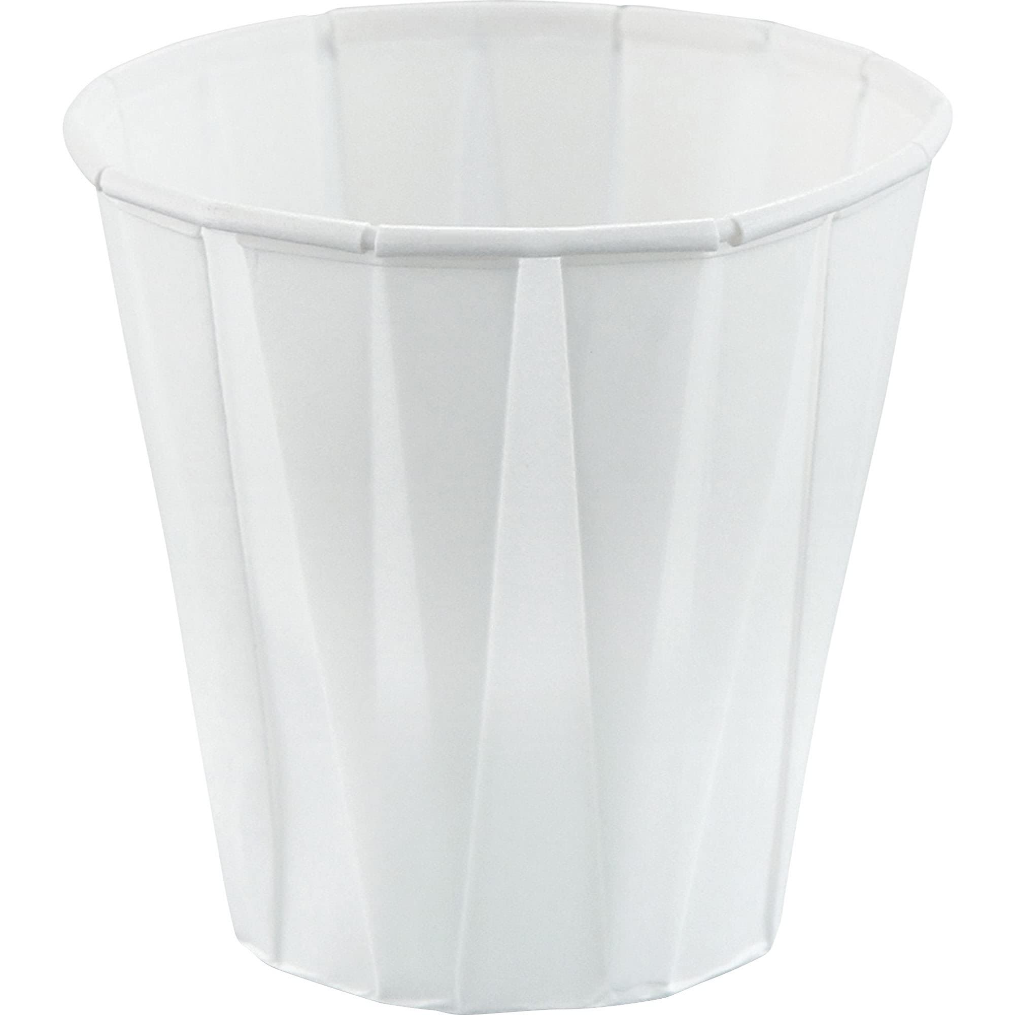 Disposable Pleated Paper Cups 3.5 oz - 100 Pack Eco-Friendly Water Cups for Parties, Picnics & Office Use - BPA-Free Small Drinking Cups for Coffee, Tea & Beverages