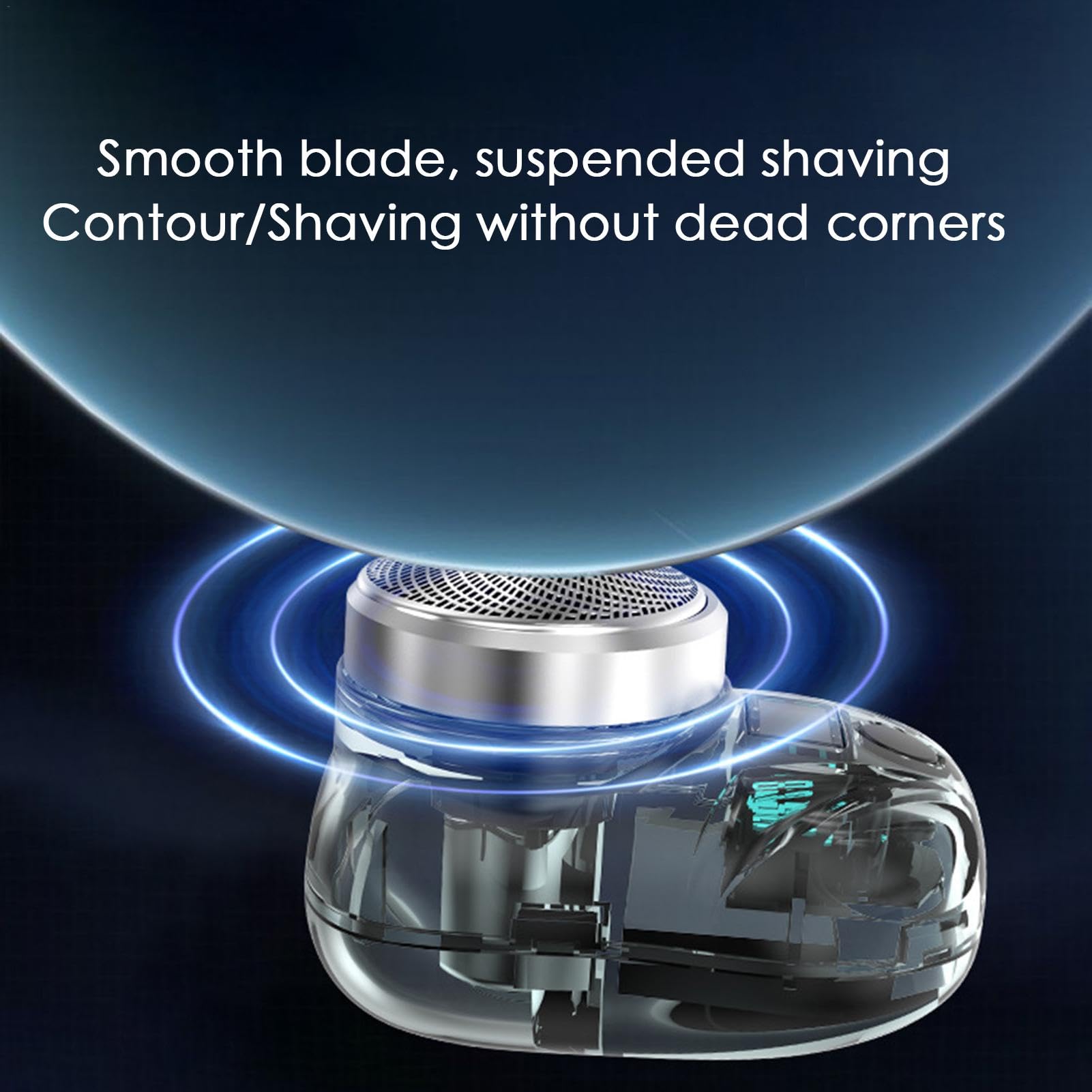Best Men's Electric Shaver - Cordless Rechargeable Beard Trimmer with Long Battery Life - Silver - Perfect for Travel, Home & Office Grooming