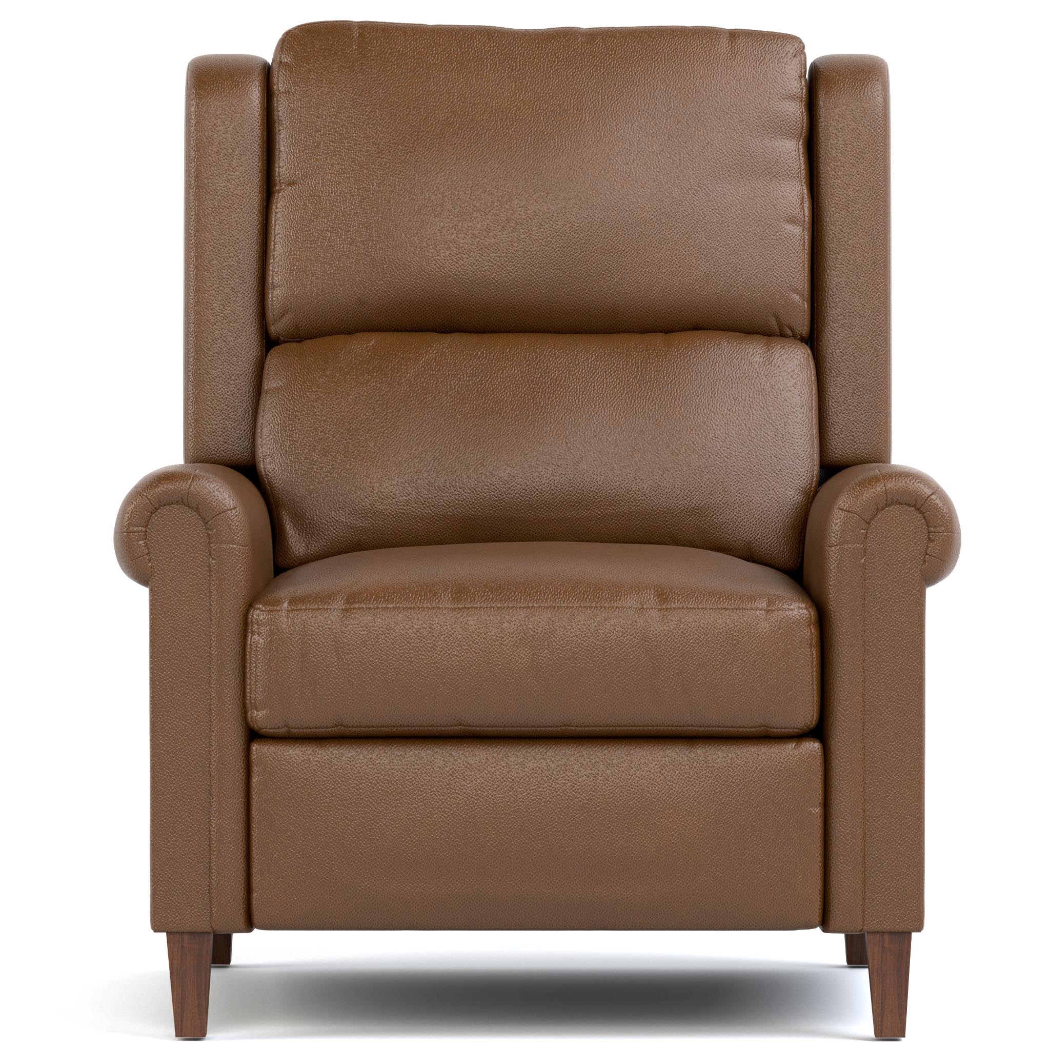 Woodlands Small Roll Arm Power Recliner - Comfortable Modern Reclining Chair for Living Room, Home Theater, and Office - Electric Lift Chair with USB Ports & Lumbar Support