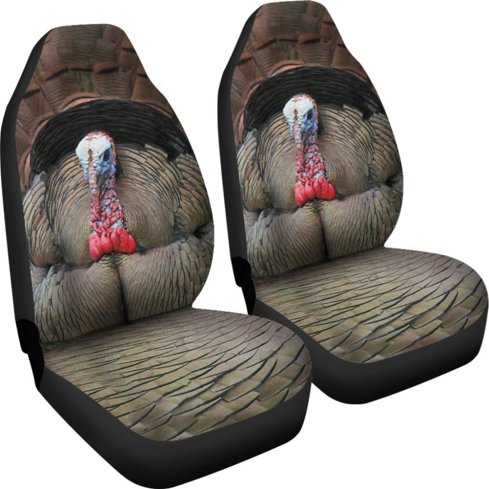 2Pcs Premium Turkey Car Seat Covers - Universal Fit, Waterproof & Durable Protection for Pets, Kids, and Spills - Perfect for SUVs, Trucks, and Sedans