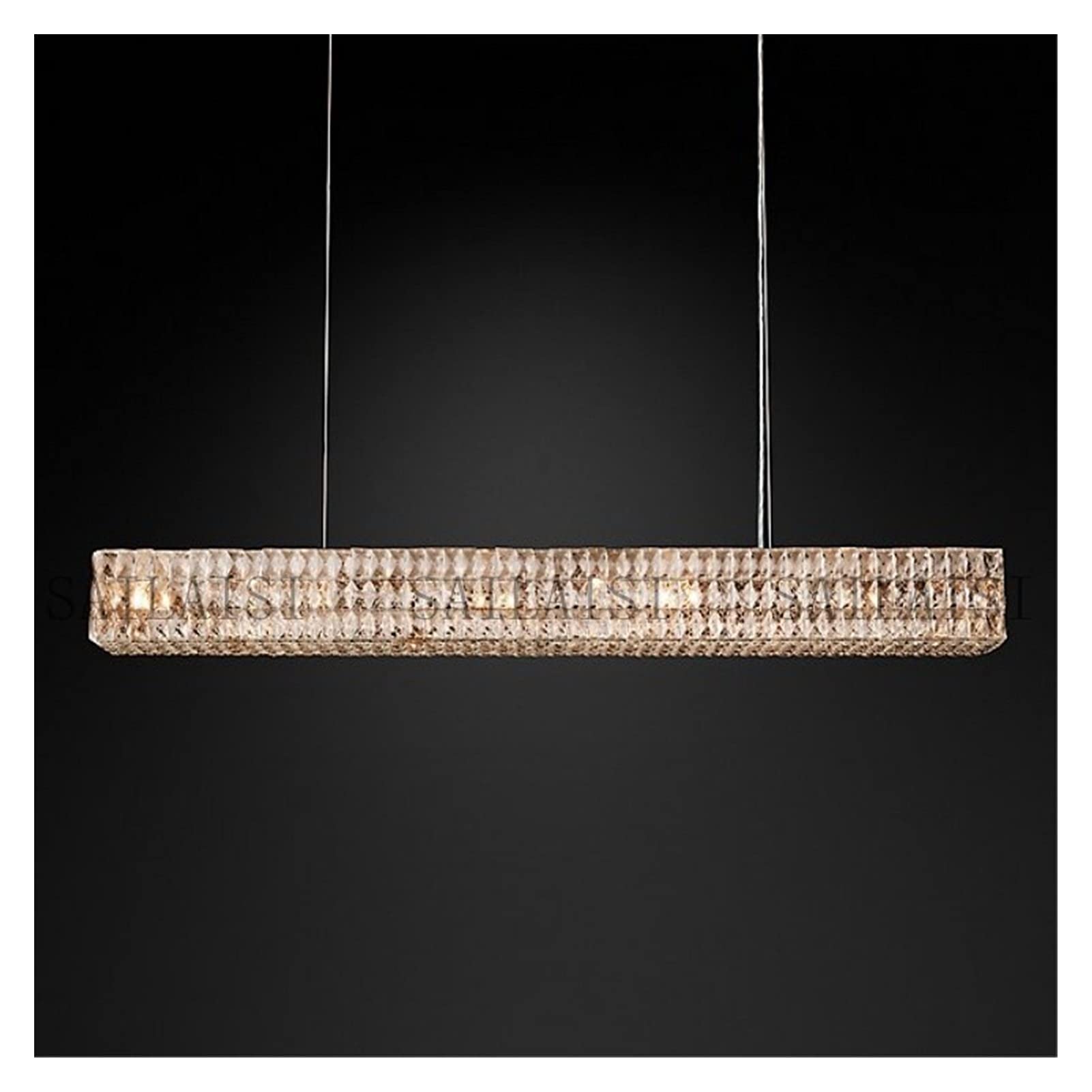 Modern LED Crystal Chandelier - Luxury Pendant Lighting Fixture for Living Room, Kitchen Island & Dining Room | Energy-Efficient Dimmable Hanging Lamp for Home Decor | Perfect for Modern Interiors, Weddings & Luxury Spaces
