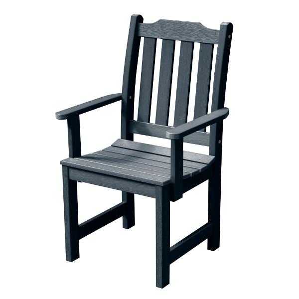 Eco-Friendly Recycled Plastic Outdoor Dining Armchair - Durable & Weather-Resistant Patio Chair for Garden, Deck, and Poolside Use