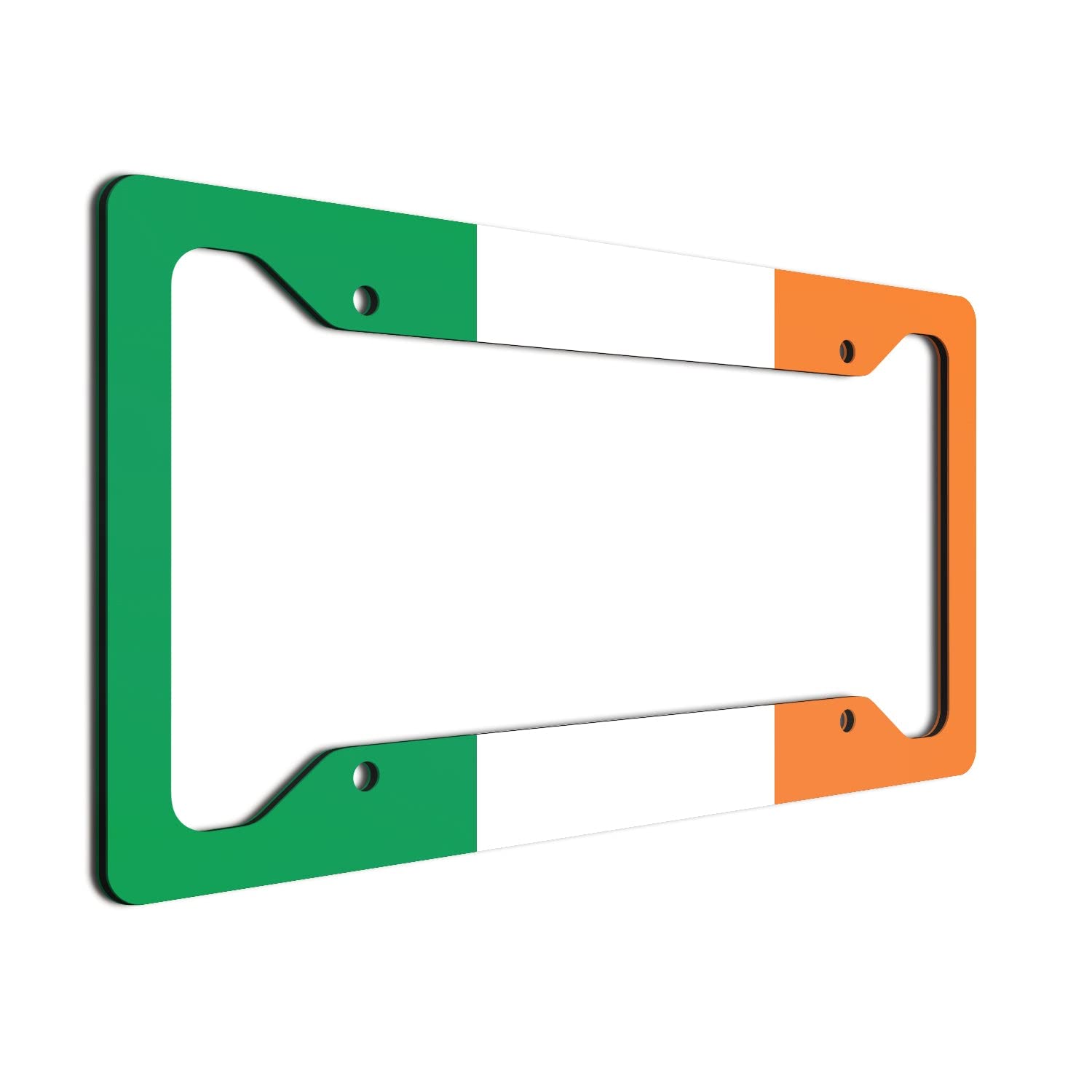 Premium Flag License Plate Frame - International Flag Gift for Cars & Trucks - Fun Vanity Plate Frame for Road Trips & Travel Enthusiasts