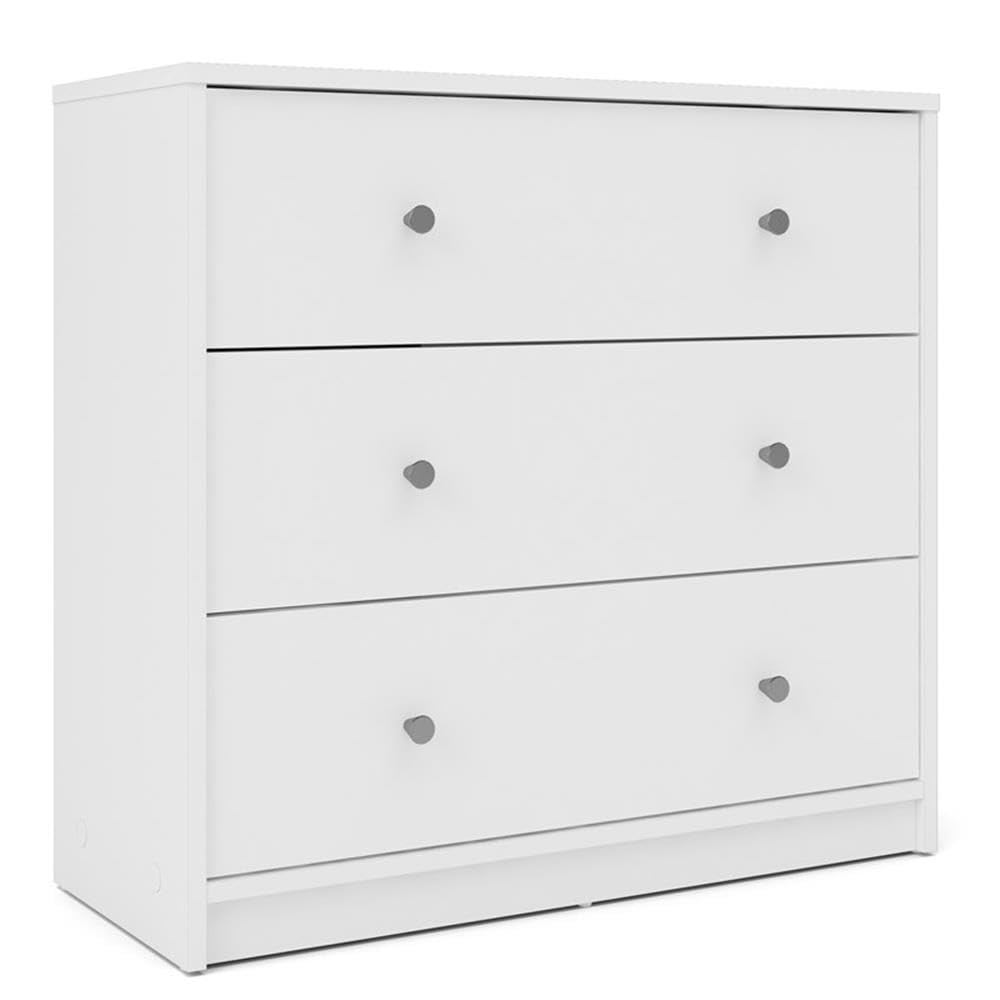 Home Square 3-Piece Bedroom Furniture Set with Dresser, Nightstand & 3-Drawer Chest - Perfect for Master Bedroom, Guest Room or Apartment Decor