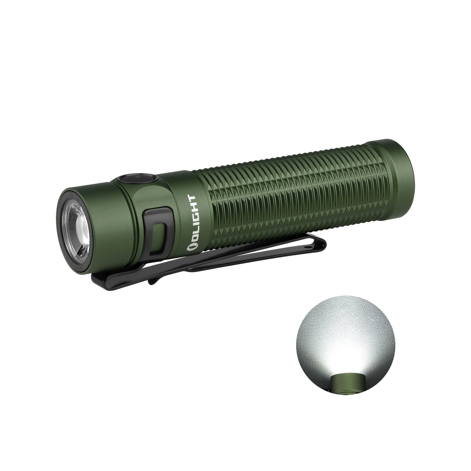 Olight Baton 3 Pro Max 2500 Lumens Rechargeable Flashlight with Cool White Light & Safety Proximity Sensor - EDC Tactical Torch for Camping, Hiking, Emergency & Outdoor Adventures