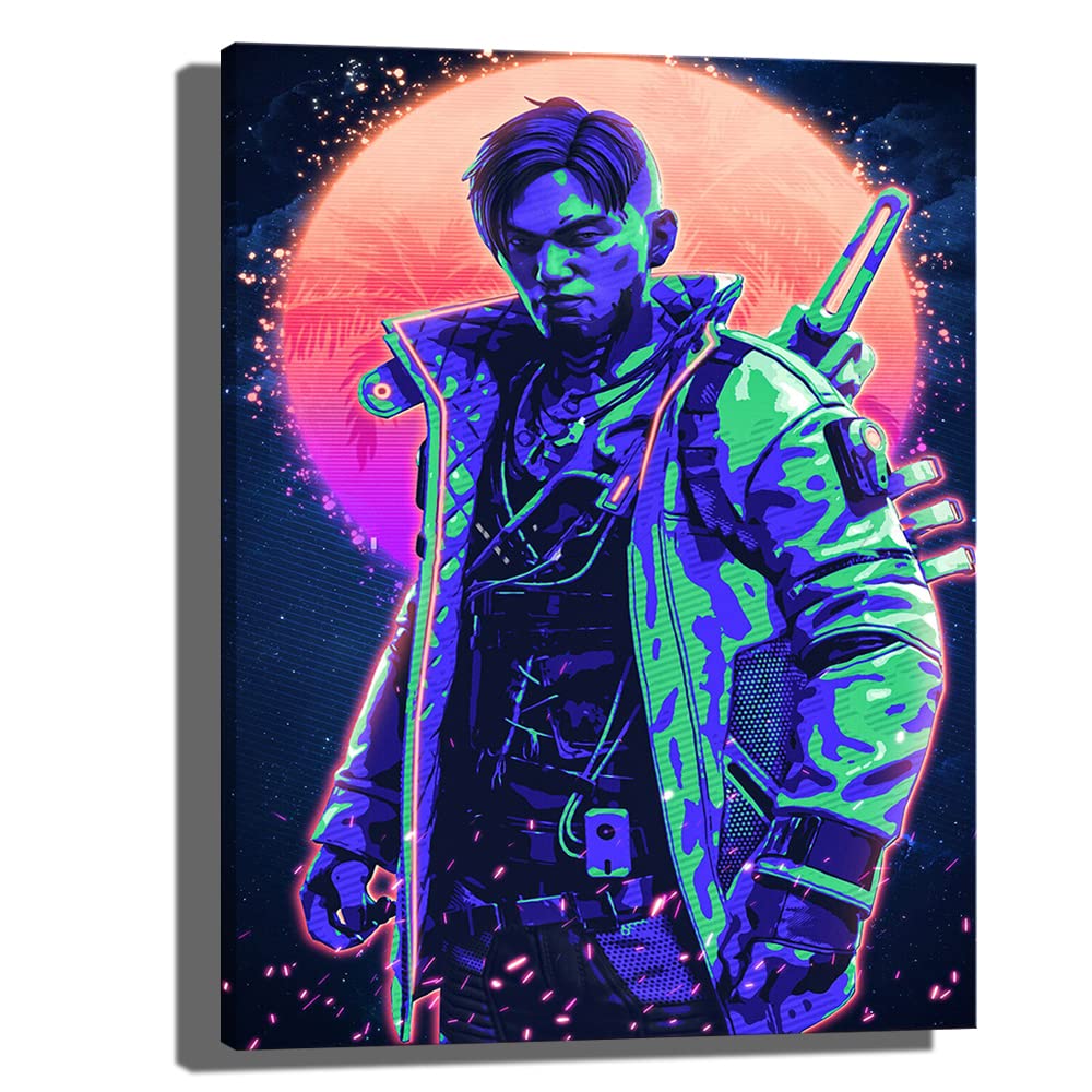 Apex Legends Crypto Gaming Poster - 24x32 Inch Framed Canvas Wall Art for Home & Office Decor | Perfect for Gamers, Man Cave, and Gamer Room Decoration
