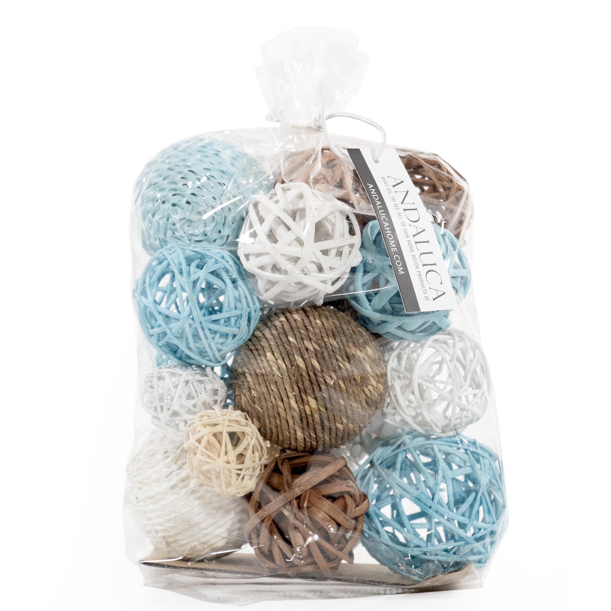 ANDALUCA Decorative Vase Filler Balls - 100pcs Aqua Blue Glass Orbs for Centerpieces, Wedding Decor, Table Scatter & Home Decoration
