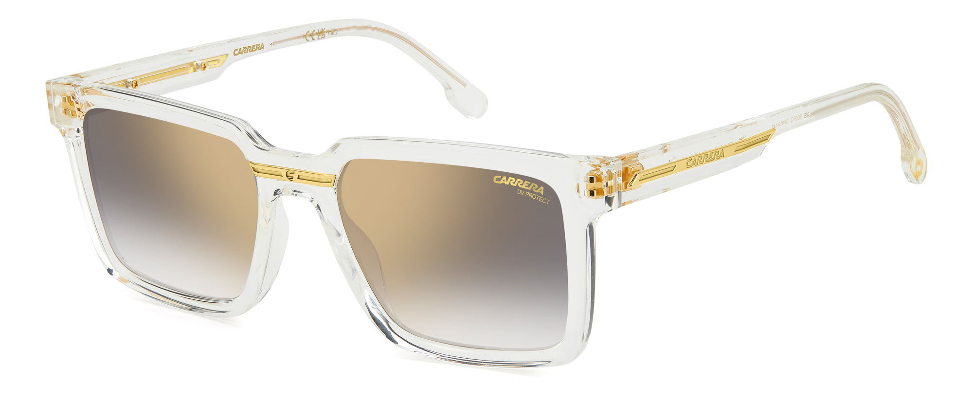 Carrera Victory C 02/S Sunglasses - Polarized UV Protection Sports Shades for Running Cycling Driving - Trendy Aviator Style for Men & Women