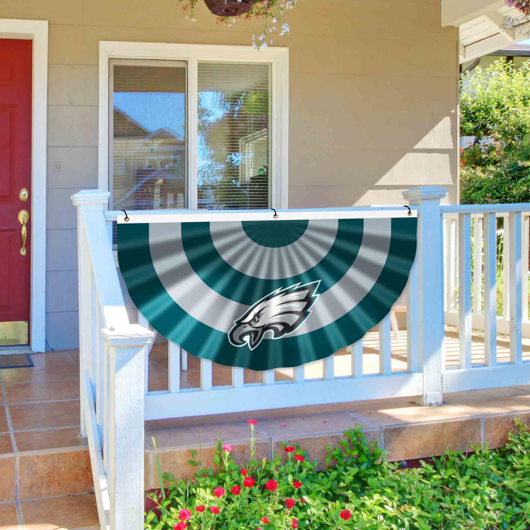 WinCraft Philadelphia Eagles Bunting Pleated Fan Banners - NFL Team Spirit Decor for Game Day, Tailgating & Home Decor