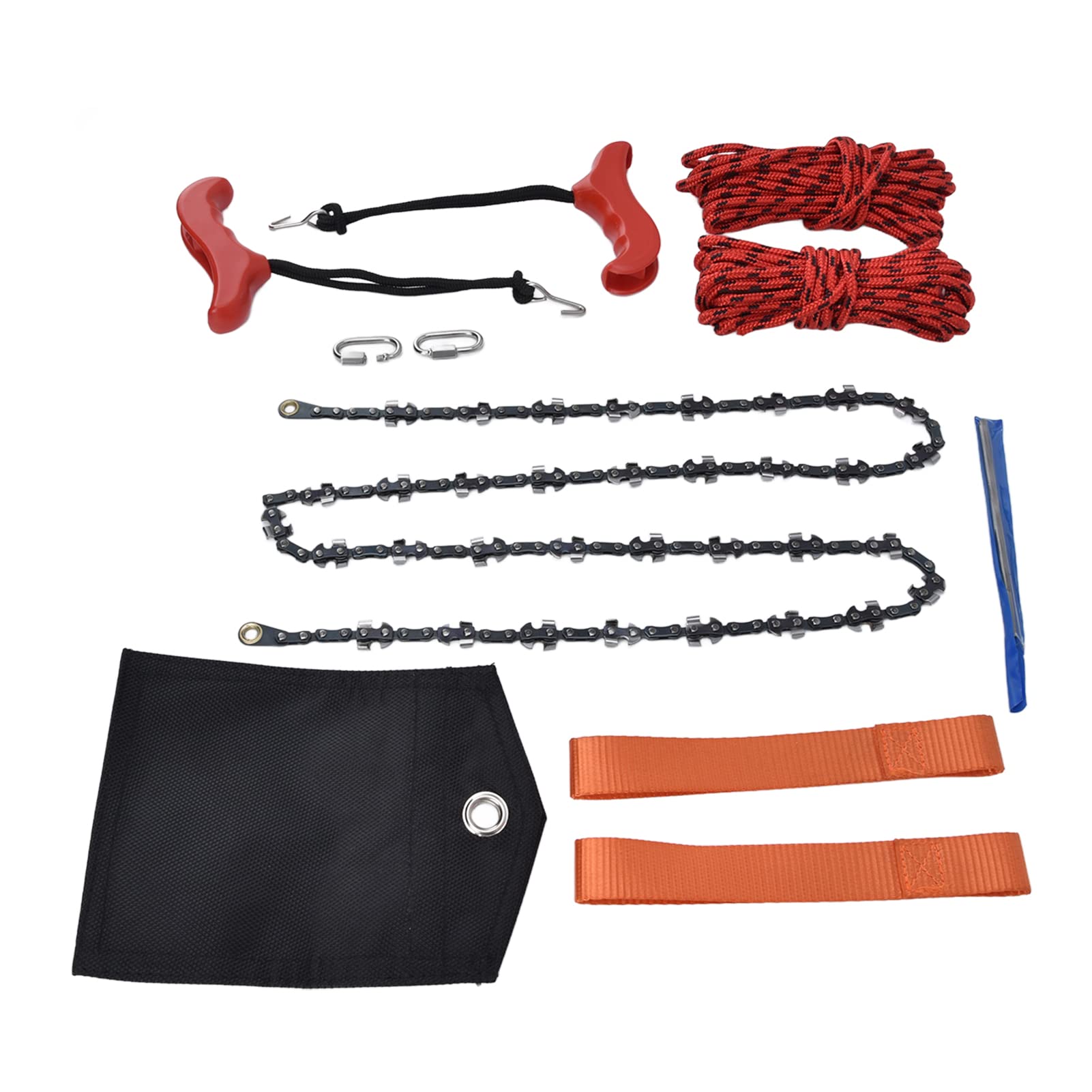 Uxsiya 53-Inch Portable Pocket Chainsaw - Heavy Duty Rope Saw with Ergonomic Handle for Tree Trimming, Camping & Survival Gear - Perfect for Hiking, Gardening & Outdoor Emergencies