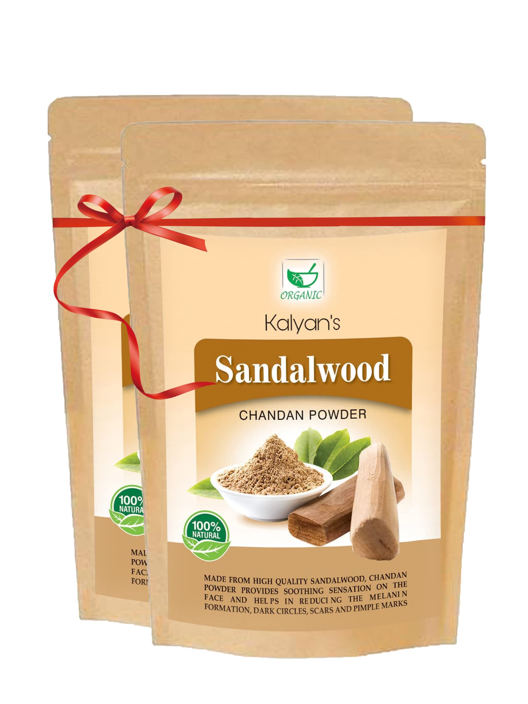 Organic Sandalwood Face Pack Powder for Glowing Skin - Lightens Suntan, Dark Spots & Pigmentation | Prevents Acne Breakouts | Enriched with Chandan Powder for Tan Removal, 50g | Perfect for Daily Skincare & Spa Treatments at Home