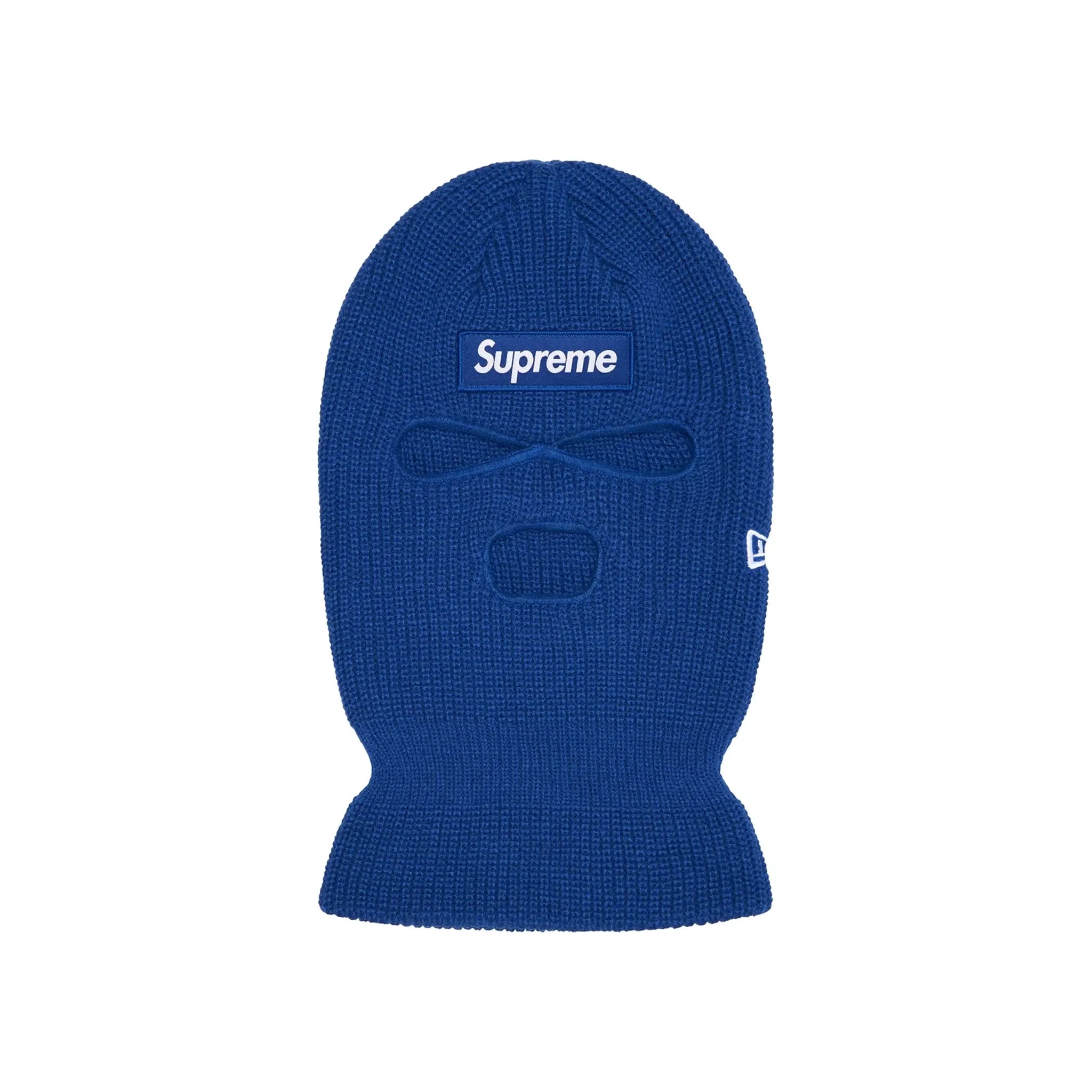 Supreme x New Era Box Logo Balaclava - Light Royal Blue Face Mask for Winter Sports & Outdoor Activities