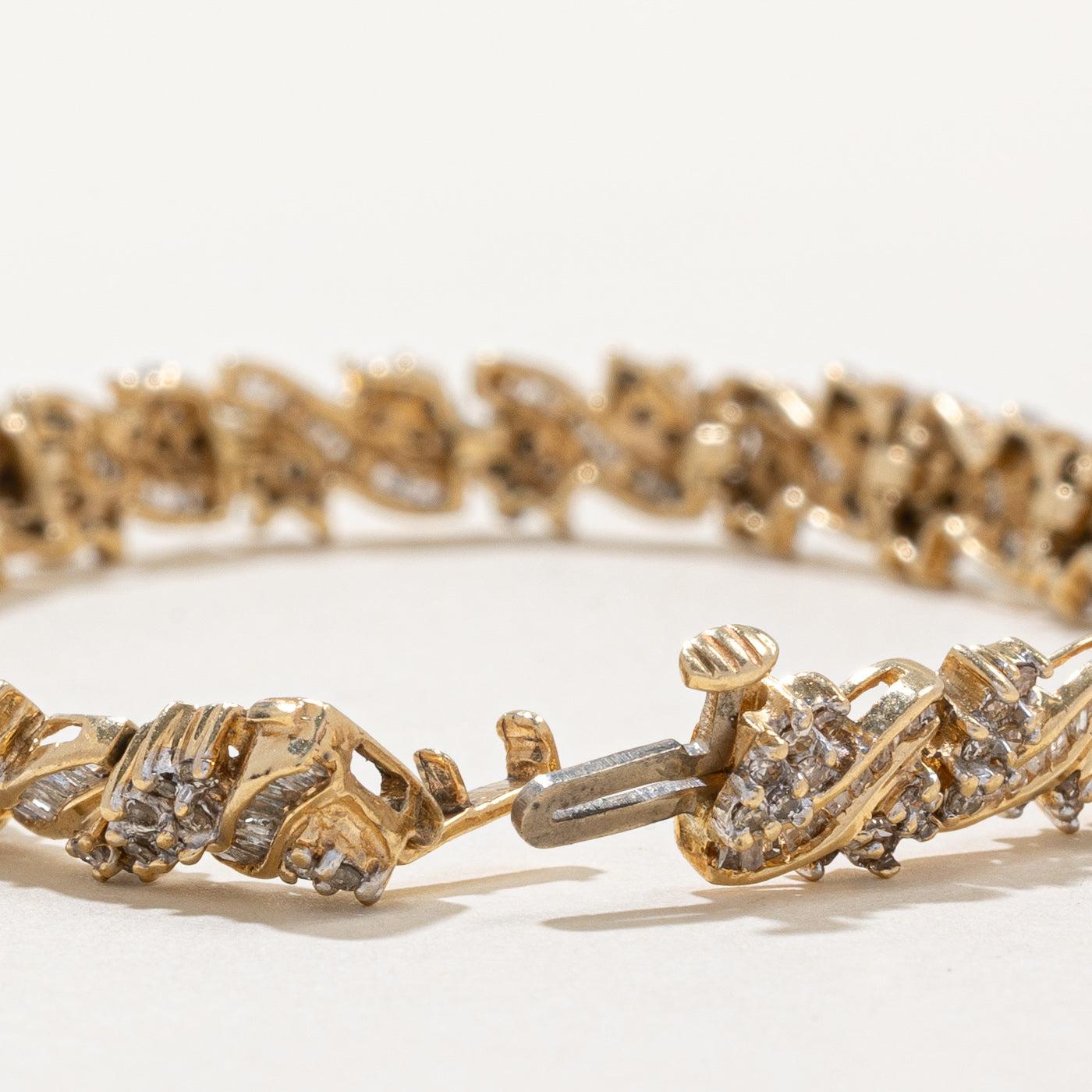 Vintage Multi-Cut Diamond Bracelet | 2.35 Carat Total Weight | 7 Inches | Elegant Jewelry for Women, Perfect for Weddings, Anniversaries & Special Occasions