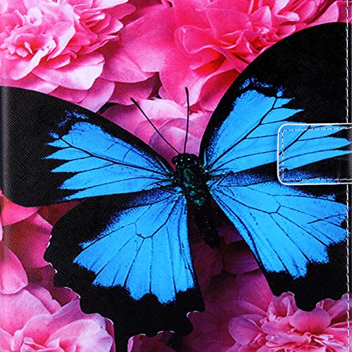 04# Blue Butterfly Red Flower