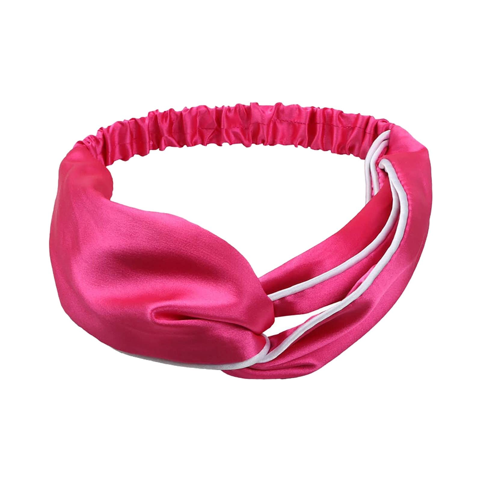 Breathable Sweat Absorbent Headband for Men & Women - Solid Color Elastic Sports Headband, Lightweight & Luxurious Imitation Silk - Perfect for Running, Yoga, Gym & Outdoor Activities